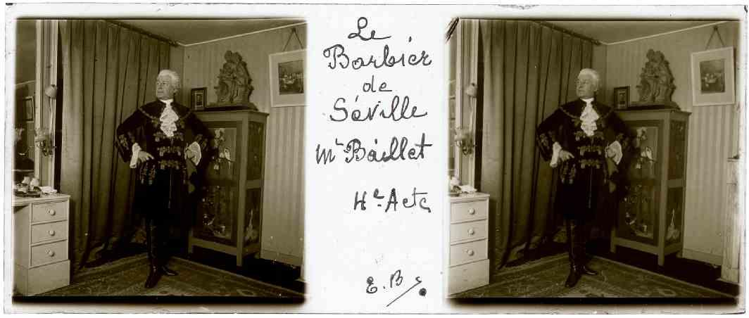 M. Baillet (costume du Comte Almaviva, dans Le Barbier de Séville, 4e acte)